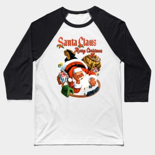 Santa Clause for Train Fans Merry Christmas and Children of all Ages Baseball T-Shirt
